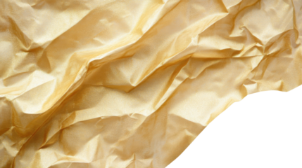 Golden Paper Texture: An artistic overhead shot captures the intricate folds and natural textures of golden paper, a testament to the elegance of simplicity.