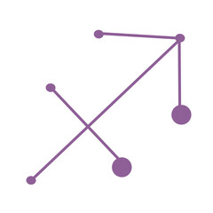 zodiac constellation icon vector