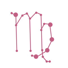 zodiac constellation icon vector