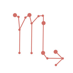 zodiac constellation icon vector
