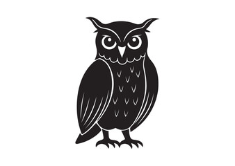 Fototapeta premium Owl silhouette vector