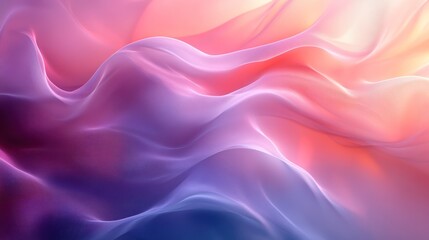 Obraz premium Abstract wave background with flowing shapes and gradient in pink and purple