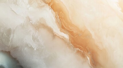 Fototapeta premium Pastel Soft Peach Beige Abstract Watercolor ULTRA H