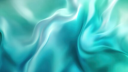 Fototapeta premium Bright Teal Silk Fabric Gradient Background Ultra H