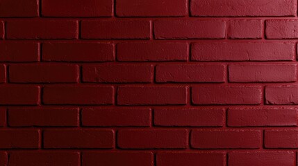 Fototapeta premium Deep burgundy brick wall texture