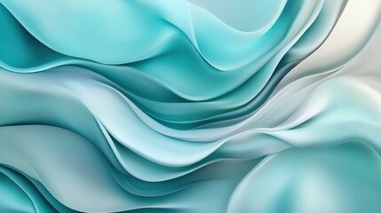 Obraz premium Teal Turquoise Silk Gradient Abstract Texture Ultra
