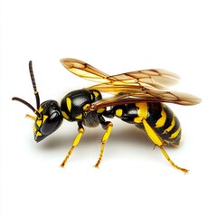 Stunning Close-up of a Wasp: Detailed Macro Photography