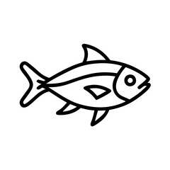 ember tetra fish line drawn outline vector art - illustration ember tetra fish, isolated transparent background