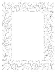 Flower Borders Coloring Books -KDP