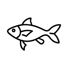otocinclus fish  line drawn outline vector art - illustration otocinclus fish, isolated transparent background