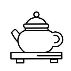 Chinese New Year line Icon Vector Set