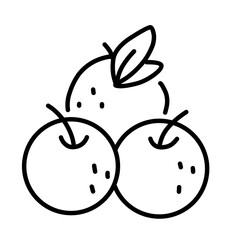 Chinese New Year line Icon Vector Set