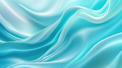 Fototapeta premium Teal Aqua Gradient Satin Fabric Texture Ultra HD