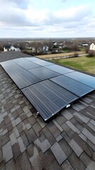 Residential Solar Panel Installation on Roof Top