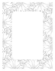 Flower Borders Coloring Books -KDP
