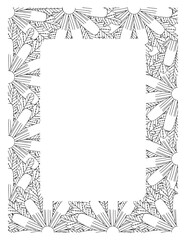 Flower Borders Coloring Books -KDP