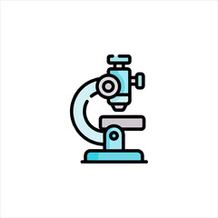 microscope isolated on white