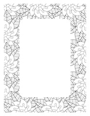 Flower Borders Coloring Books -KDP