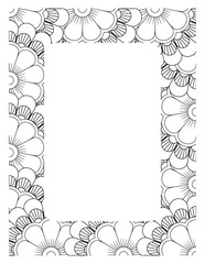 Flower Borders Coloring Books -KDP