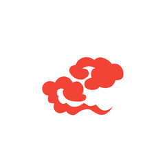 red chinese cloud illustration