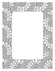 Flower Borders Coloring Books -KDP