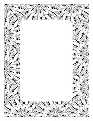 Flower Borders Coloring Books -KDP