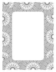 Flower Borders Coloring Books -KDP