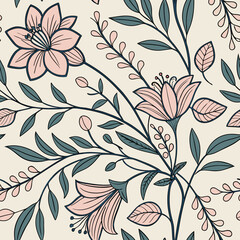 Floral Seamless Vector