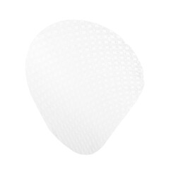 One edible rice paper sheet isolated on white