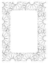 Flower Borders Coloring Books -KDP
