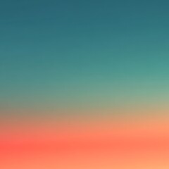 Naklejka premium Soft gradient sunset sky