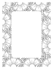 Flower Borders Coloring Books -KDP