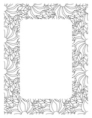 Flower Borders Coloring Books -KDP