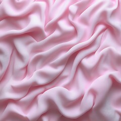 Obraz premium Soft pink fabric with elegant, flowing drapes and subtle texture
