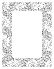 Flower Borders Coloring Books -KDP
