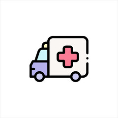 ambulance car icon