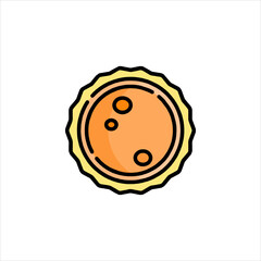 fried egg vector illustration
