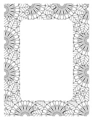 Flower Borders Coloring Books -KDP