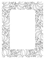 Flower Borders Coloring Books -KDP