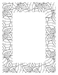 Flower Borders Coloring Books -KDP
