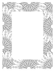 Flower Borders Coloring Books -KDP