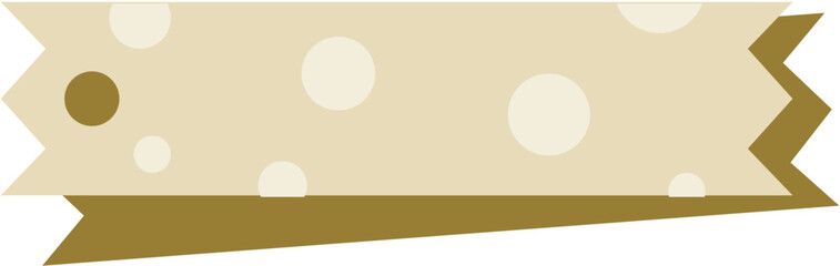 Adorable text box label with playful polka dots, ideal for headings, tags, or decorative design elements with a fun, cheerful vibe.