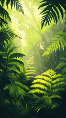Lush Jungle Sunlight