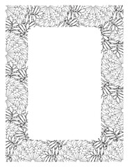 Flower Borders Coloring Books -KDP