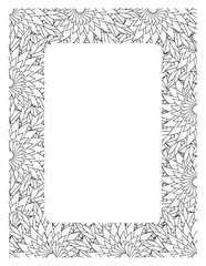 Flower Borders Coloring Books -KDP