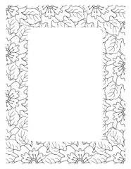 Flower Borders Coloring Books -KDP