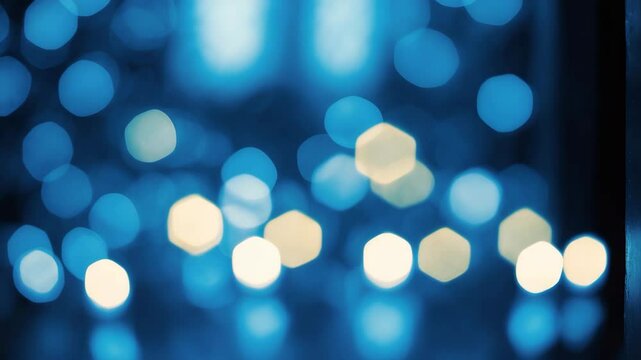 Bokeh blur of candlelight.