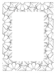 Flower Borders Coloring Books -KDP