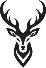 Deer tribal tattoo design illustration