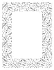 Flower Borders Coloring Books -KDP
